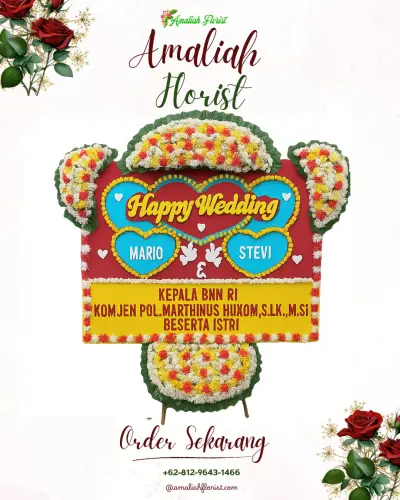 Karangan Papan Bunga Pernikahan di Grand Hyatt Jakarta – Ballroom